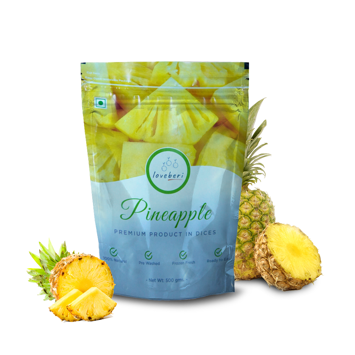 Frozen Pineapple Dices